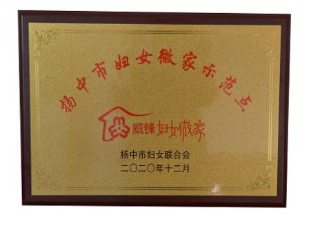 sunbet申愽官网集团喜获扬中市级妇女微家示范点